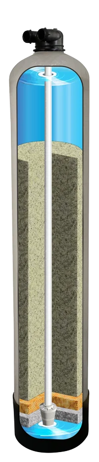 The Active Shield salt-free scale inhibitor shown in cutaway view