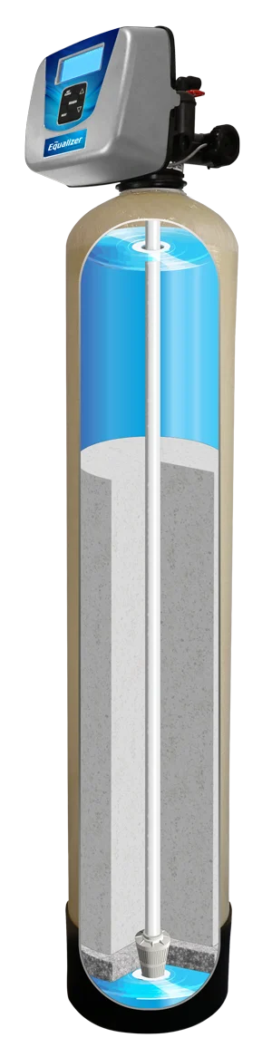 The Equalizer acid neutralizing system shown in cutaway view